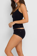 Load image into Gallery viewer, Jockey Parisienne Cotton Boyleg Pant (Black, White)