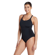 Load image into Gallery viewer, Zoggs Multi-way chlorine resistant one Piece (Black)