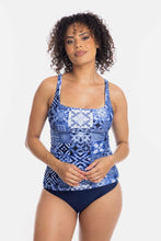 Load image into Gallery viewer, Togs Oahu Tankini Square Chlorine Resistant Set (Navy)