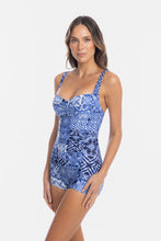 Load image into Gallery viewer, Togs Oahu Sweetheart Boyleg Chlorine Resistant (Navy)