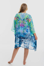 Load image into Gallery viewer, Togs Granada Mesh Kaftan (Blue)