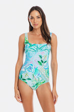 Load image into Gallery viewer, Togs Lucca Square Neck One Piece Swimsuit (Turquoise)