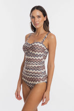Load image into Gallery viewer, Togs Chestnut Bandeau Mastectomy Friendly Swimsuit (Chestnut)