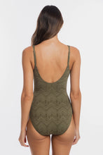 Load image into Gallery viewer, Togs Chiseled V Neck Plunge (Khaki)