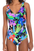 Load image into Gallery viewer, Togs PH09TH Hermes V Neck Plunge One Piece Swimsuit (Multi)
