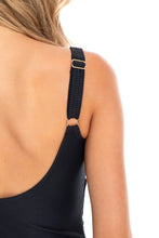 Load image into Gallery viewer, Togs TB18TH Textured Twist Swimsuit (Black)