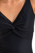 Load image into Gallery viewer, Togs TB18TH Textured Twist Swimsuit (Black)