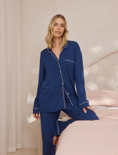 Load image into Gallery viewer, Papinelle Kate Modal Soft Full Length PJ Set (Navy)