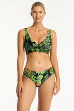 Load image into Gallery viewer, Sea Level Lotus Mid Bikini Pant (Black Floral)