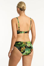 Load image into Gallery viewer, Sea Level Lotus Mid Bikini Pant (Black Floral)
