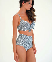 Load image into Gallery viewer, Moontide M7240VV Vivian High Waist Gathered Pant (Black/White)