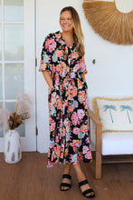 Load image into Gallery viewer, Dreamcatcher M03491 Midi Dress (Black)
