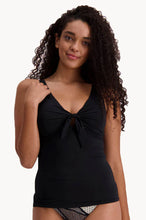 Load image into Gallery viewer, Moontide M3790CN Underwire Tie Front TANKINI - Black