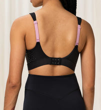 Load image into Gallery viewer, TRIUMPH TRIACTION CONTROL LITE MINIMISER SPORTS BRA (Black) (Grey)