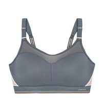 Load image into Gallery viewer, TRIUMPH TRIACTION CONTROL LITE MINIMISER SPORTS BRA (Black) (Grey)
