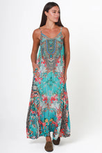 Load image into Gallery viewer, Peacock Feather ON0006 Scoop Maxi Dress (Multi)