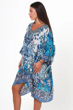 Load image into Gallery viewer, Peacock Feather ON0012 Viscose Beach Kaftan (Multi)