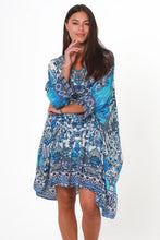 Load image into Gallery viewer, Peacock Feather ON0012 Viscose Beach Kaftan (Multi)
