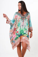 Load image into Gallery viewer, Peacock Feather ON0013 Viscose Beach Kaftan (Multi)