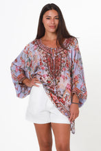 Load image into Gallery viewer, Peacock Feather ON0020 Viscose Beach Kaftan/Dress (Multi)