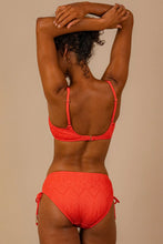 Load image into Gallery viewer, Piha Gelato Scoop Neck Bralette Bikini Top (Black) (Flame)
