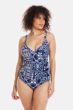 Load image into Gallery viewer, Togs Cassablanca Tankini Cross Over Set (Navy)