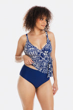 Load image into Gallery viewer, Togs Cassablanca Tankini Cross Over Set (Navy)