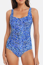 Load image into Gallery viewer, Togs Peru Gathered Square One Piece Swimsuit (Blue)