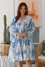 Load image into Gallery viewer, Peacock Feather Dress PT0026 (Blue)