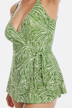 Load image into Gallery viewer, Togs Tahiti Cross Over One Piece Swimdress (Green)