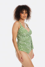Load image into Gallery viewer, Togs Tahiti Tankini Cross Over Set (Green)