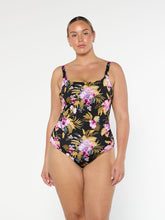 Load image into Gallery viewer, Capriosca Caribbean Chlorine Resistant Tank One Piece (Black)
