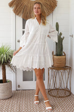 Load image into Gallery viewer, Salty Palm RD0030 Bohemian Mini Dress (White)
