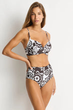 Load image into Gallery viewer, Sea Level Kastello High Waist Gathered Side Pant (Espresso)