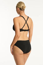 Load image into Gallery viewer, Sea Level Essentials G Cup Cross Front Bikini Top - (Black)