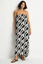 Load image into Gallery viewer, Sea Level Costa Bandeau Maxi Dress - (Black Print)