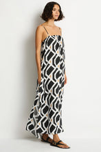 Load image into Gallery viewer, Sea Level Costa Bandeau Maxi Dress - (Black Print)