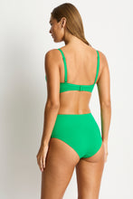 Load image into Gallery viewer, Sea Level Cross Front Moulded Underwire Bikini Top (Kelly Green)