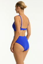 Load image into Gallery viewer, Sea Level Eco Essentials Cross Front Multifit Bikini Top (Cobalt)
