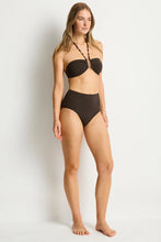 Load image into Gallery viewer, Sea Level De Luxe U Bar Bandeau Bikini Top (Espresso)