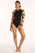 Load image into Gallery viewer, Sea Level Juniper Long Sleeve One Piece (Black)