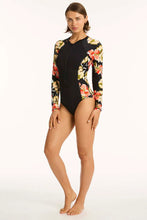 Load image into Gallery viewer, Sea Level Juniper Long Sleeve One Piece (Black)