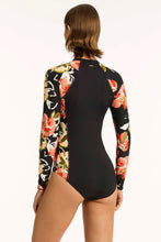 Load image into Gallery viewer, Sea Level Juniper Long Sleeve One Piece (Black)