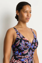 Load image into Gallery viewer, Sea Level Oceanwood Cross Front Multifit Swimsuit (Black)
