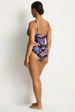 Load image into Gallery viewer, Sea Level Oceanwood Cross Front Multifit Swimsuit (Black)
