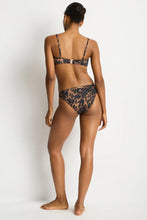 Load image into Gallery viewer, Sea Level Savanna Twist Bandeau Bikini Top (Chocolate)