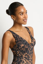 Load image into Gallery viewer, Sea Level Savanna Longline Tri Tankini (Chocolate)