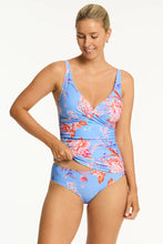 Load image into Gallery viewer, Sea Level Cross Front Tankini Top - Indochine light blue
