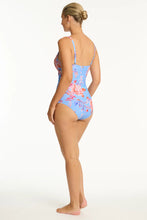 Load image into Gallery viewer, Sea Level Cross Front Tankini Top - Indochine light blue