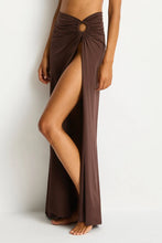 Load image into Gallery viewer, Sea Level Mythos Ring Cover Up Skirt (Cocoa)